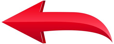 A Red Arrow Pointing To The Left With An Upside Down Arrow On Its Side