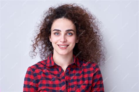Premium Photo Portrait Of Armenian Pretty Curly Haired Brunette Girl