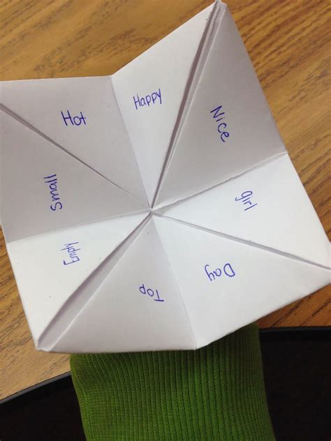 Things To Put In Fortune Teller Origami Origami