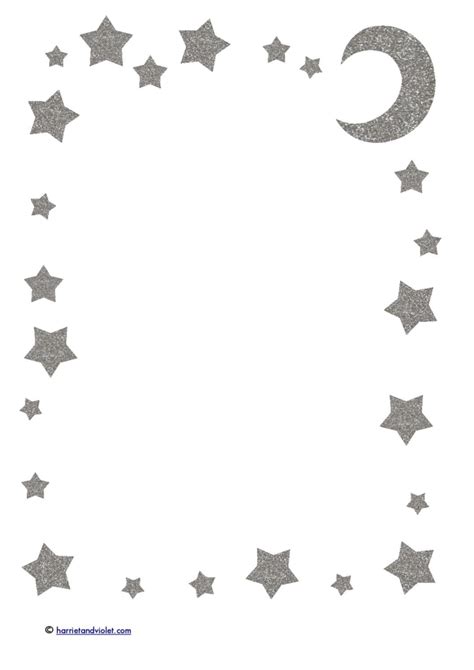 Glitter Star Paper Printable Teaching Resources Print Play Learn