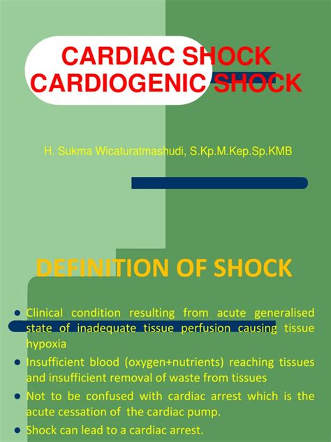 Cardiogenic Shock Sw Pdf Shock Circulatory Heart