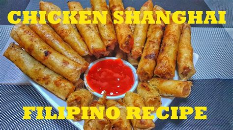 how to cook lumpiang chicken shanghai chicken lumpia filipino recipe youtube