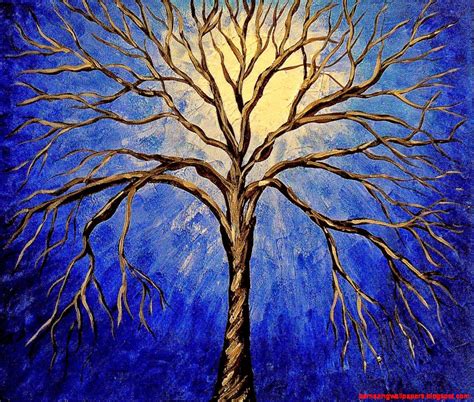 Top 93 Wallpaper Abstract Paintings Of Trees At Night Excellent