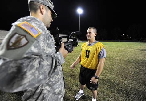 Spc Becher Is Interviewed After Pt Article The United States Army