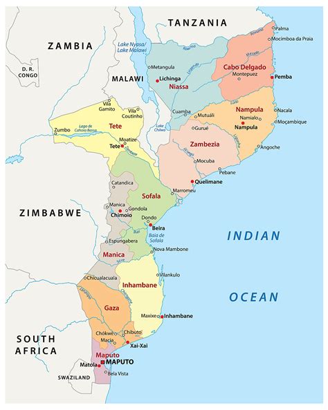 Mozambique Maps And Facts World Atlas