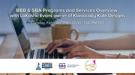 Bbb And Sba Programs And Services Overview With Lakosha Evans February