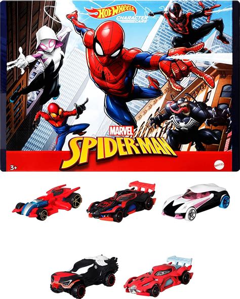 Hot Wheels Marvel Spider Man Lot De V Hicules L Chelle