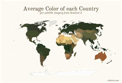 Simon Kuestenmacher On Twitter Map Shows The Average Colour Of Each