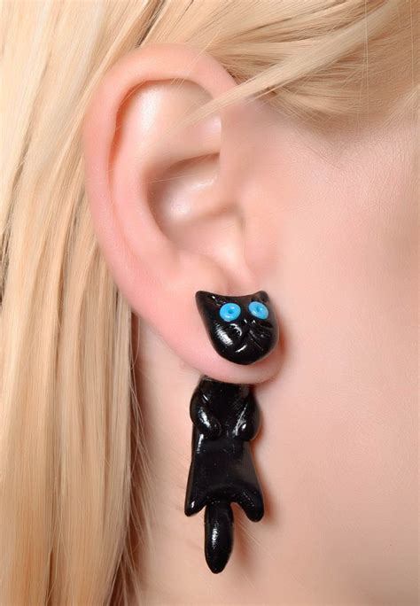 Buy Earring Black Cat 503879184 Handmade Goods At Madeheartcom