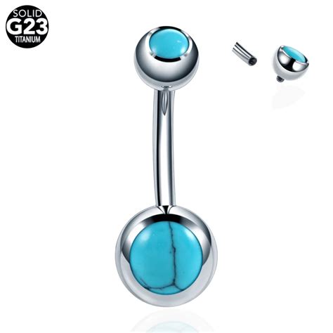 1pc G23 Titanium With Internally Thread Navel Rings Belly Piercings Sexy Belly Button Rings