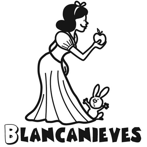 Dibujo De Blancanieves Para Imprimir Y Pintar