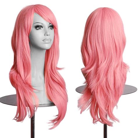 anime cosplay wigs long long blue anime wig with bouncy curls plus two hair pieces maybe you