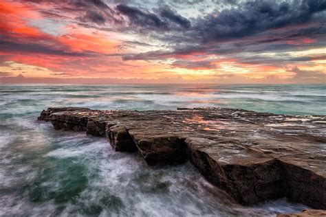 Sunset At Muriwai — Geoff Billing Photography Muriwai Beach Sunset