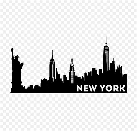 New York City New City Skyline Silhouette New York Poster Png