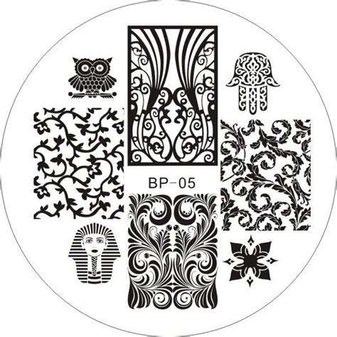 Born Pretty Negative Space Nail Art Stamping Stamp Template Geometry