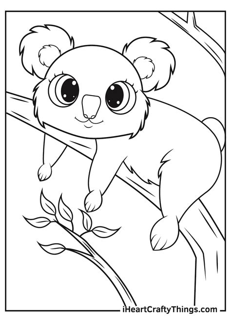 Printable Coloring Pages For Koala Free Printable Koala Coloring