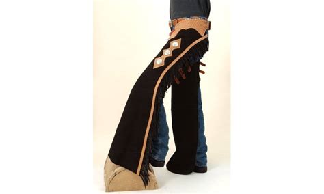 Tough 1 Suede Leather Cuttingshow Chaps Horseloverz