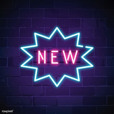 New In Shop Neon Sign Vector Free Image By Ningzk V