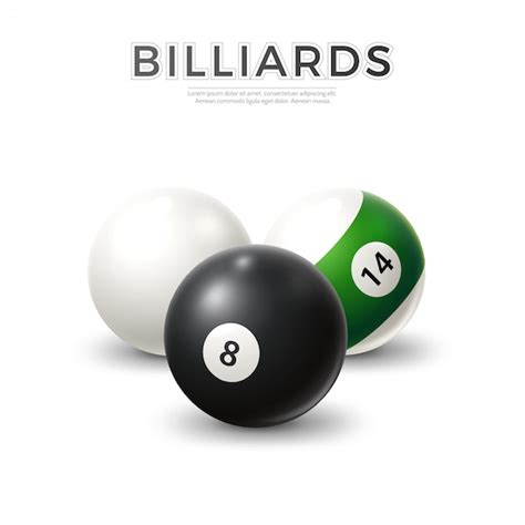 Premium Vector Vector Realistic Billiard Snooker Pool Balls Set