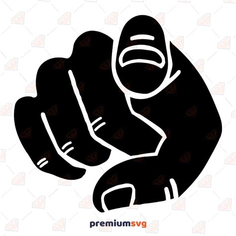 Pointing Finger Svg Cut Files Pointing Hand Silhouette Premiumsvg