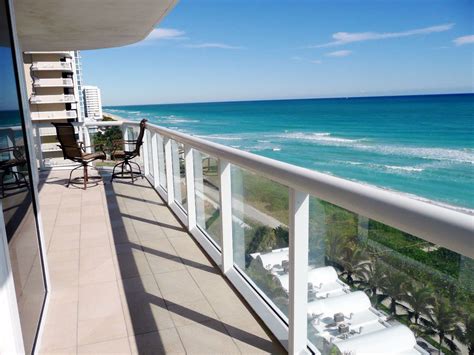 Ocean Front Balcony View Miami Usa Beautiful Places In The World