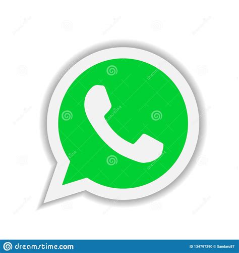 Whatsapp Icon Logo Element Sign Vector Mobile App On White Background
