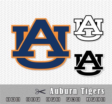 Auburn Tigers University Layered Svg Png Cut Vector File Silhouette