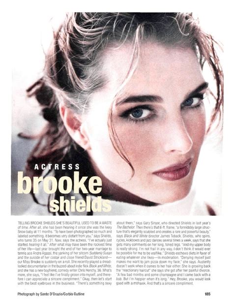 Brooke Shields In Most Beautiful People Magazine Issue Most Beautiful