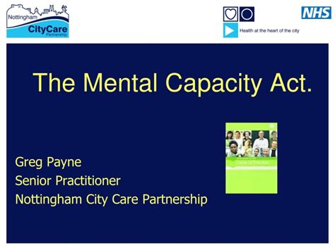 Ppt The Mental Capacity Act Powerpoint Presentation Free Download Id 9517775