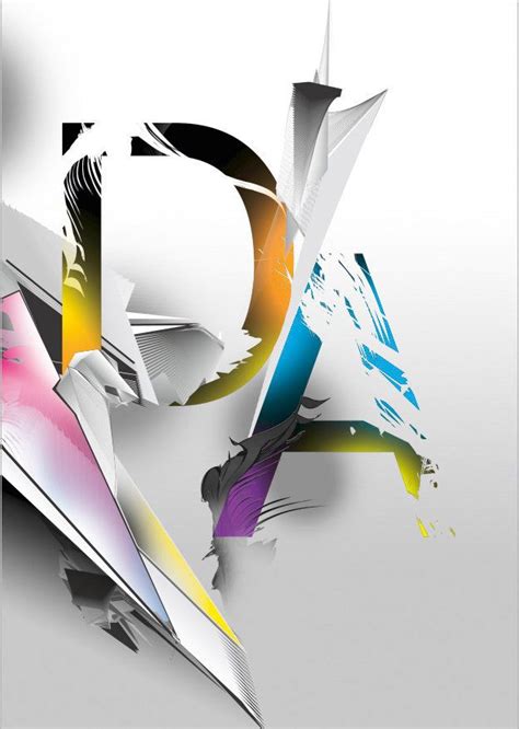 Adobe Illustrator And Photoshop Tutorial Colourful Type Art Digital