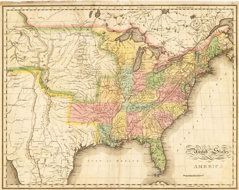 1820 Map Of North America Map