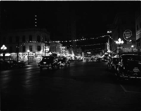 Christmas Lights In Downtown Shreveport 1946 Shreveport Louisiana