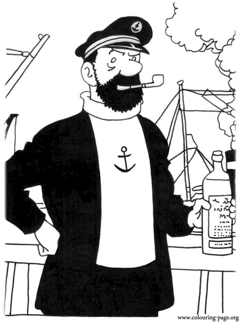 The Adventures Of Tintin Captain Haddock Workpjawe