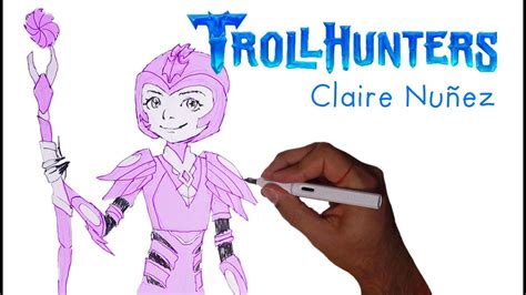 How To Draw Claire From Trollhunters In Armor Youtube