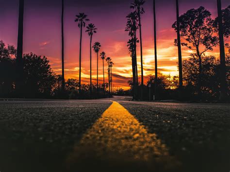 Download 1024x768 Wallpaper Usa Road Highway Sunset Close Up 4k