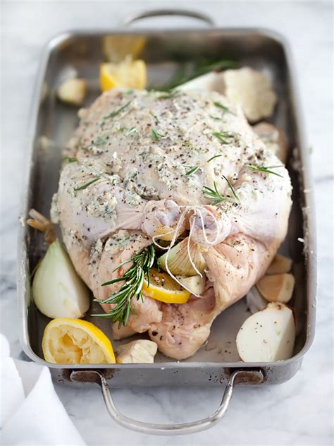For 1/2 hour, then bake at 350 degrees for about 45. Whole Oven Roasted Chicken (Lemon Rosemary) | foodiecrush.com