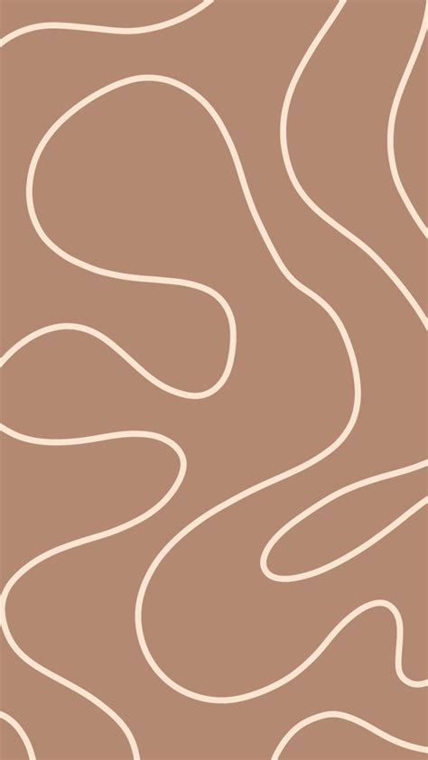A Brown And White Abstract Background With Wavy Lines On The Bottom