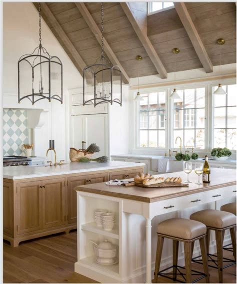 This is the ultimate kitchen lighting fixture if you're going for the french farmhouse look. gorgeous farmhouse style kitchen, kitchen island love ...