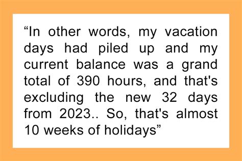 “you Have To Use Your Vacation Days” Employee Makes Company Backpedal