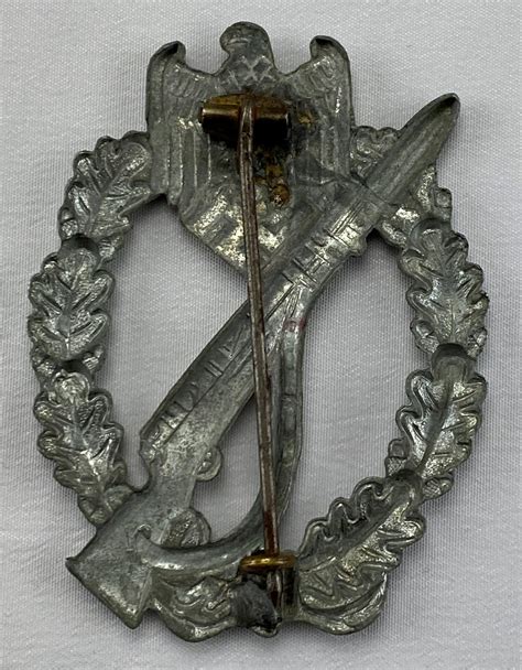 Ww2 German Army Silver Infantry Assault Badge Time Militaria