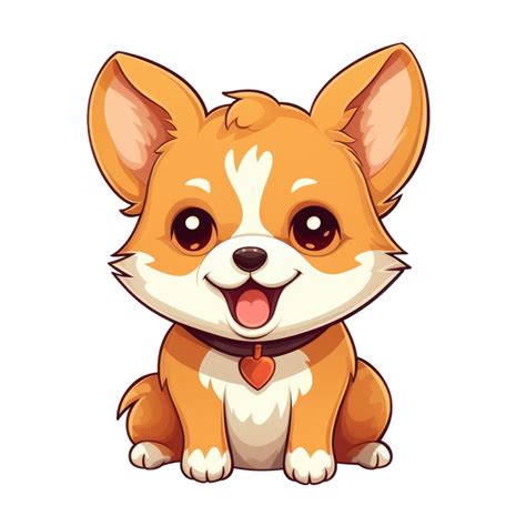 Ai Generated Cute Chibi Dog Cartoon Dog Character 36627795 Png