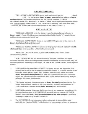 Complete Printable 7 Sample License Agreement Forms Samples Online in PDF | agreement-form ...