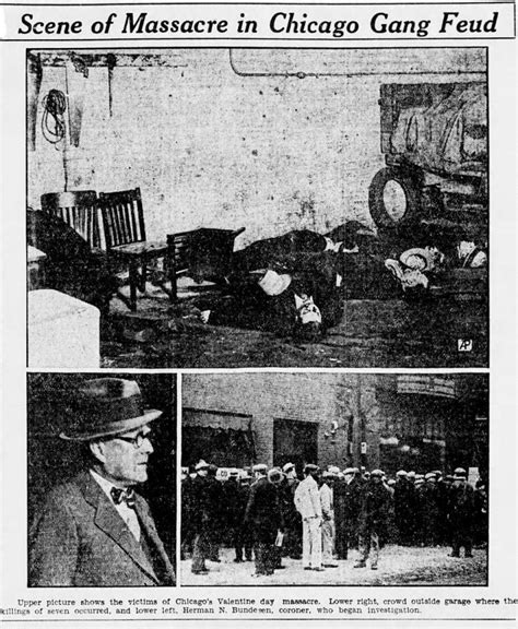 Chicago Gang Kills 7 Al Capone And The Saint Valentines Day Massacre