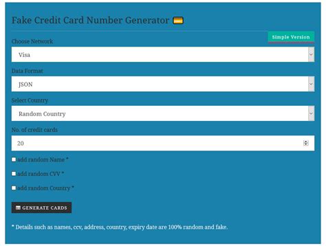 The calculation to compare a credit card number with your checksum is known as the luhn algorithm. Easily Generate Valid Credit Card Numbers with Fake ...