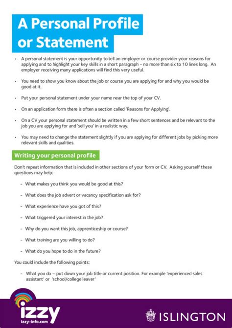 This is one of our fantastic looking personal profile templates for word. Create A Personal Profile For A Job - Job Retro