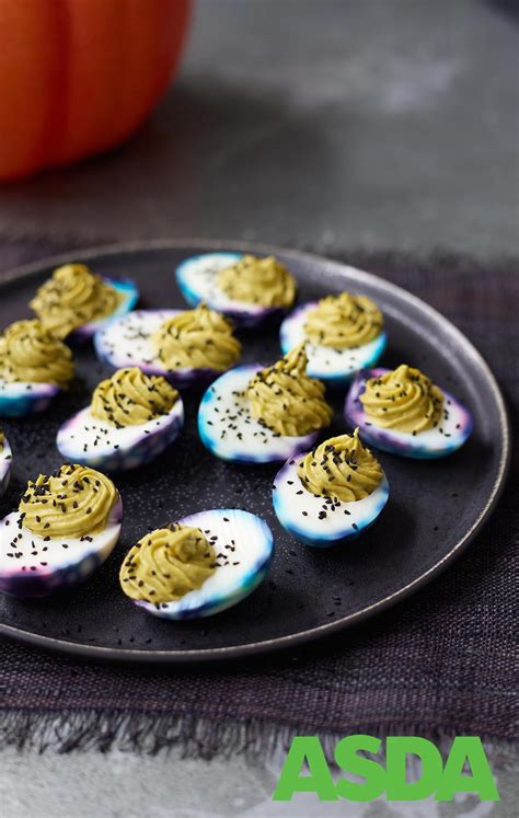 Spooky Devilled Eggs Recipe Halloween Food For Party Deviled Eggs