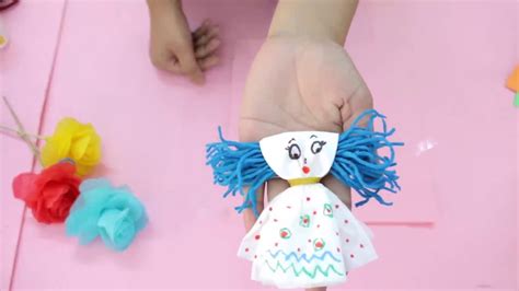 How To Make Doll With Tissue Paper Youtube