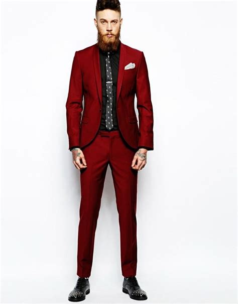 30 Suit Options For A Stylish Groom Paper And Lace Mens Red Suit