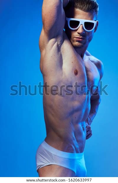 Sexy Men White Shorts Inflated Torso Stock Photo Shutterstock