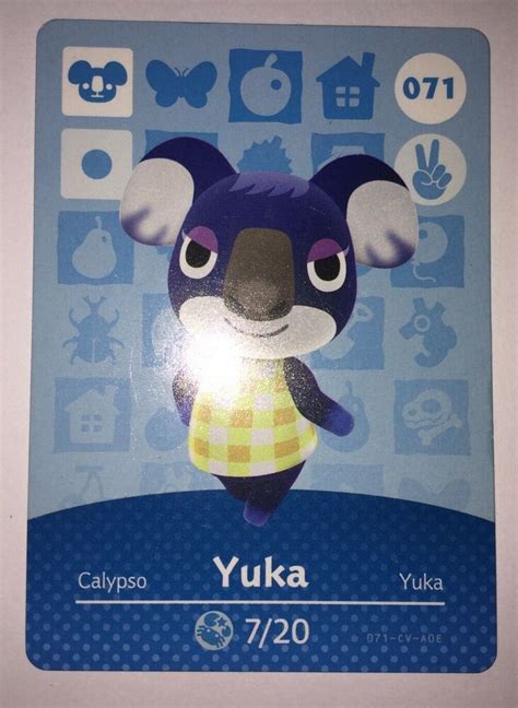 The animal crossing sanrio collaboration pack for animal crossing: Animal Crossing Amiibo Card - Yuka ACNH, ACNL, ACHHD # ...